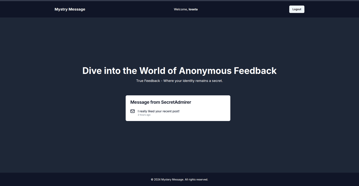 Mystery Message preview